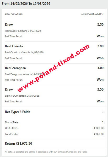 Poland vip ticket 100% sure